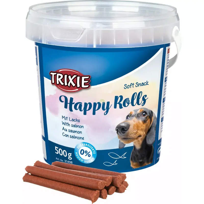 Miękkie Przekaski Dla Psa Happy Rolls, 500g Promocja
