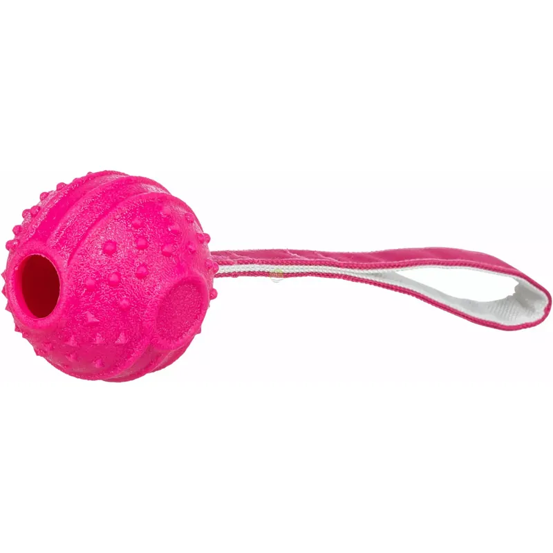 Wyjątkowa oferta Soft & Strong piłka na pasku, zabawka, dla psa, różowa, Tpr, 29cm