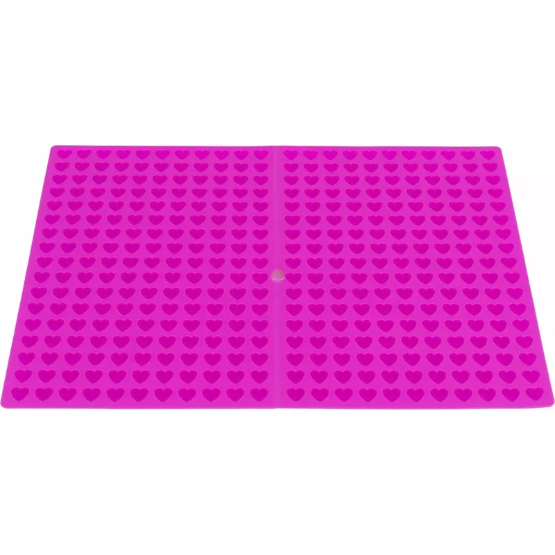 Mata do pieczenia przekąsek, silikon, 38x28cm, serca Bestseller