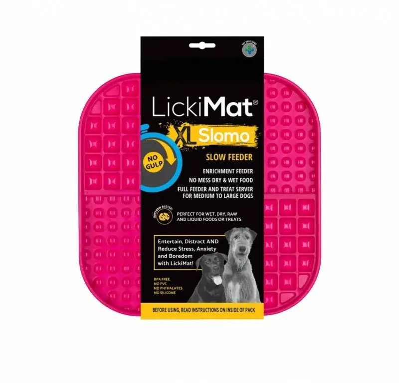 Rabat Mata LickiMat Slomo™ XL różowa – duża mata do lizania