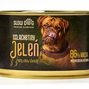 SLOWDOG SZLACHETNY JELEŃ Z ŻURAWINĄ MOKRA KARMA DLA PSA 410 g Okazja