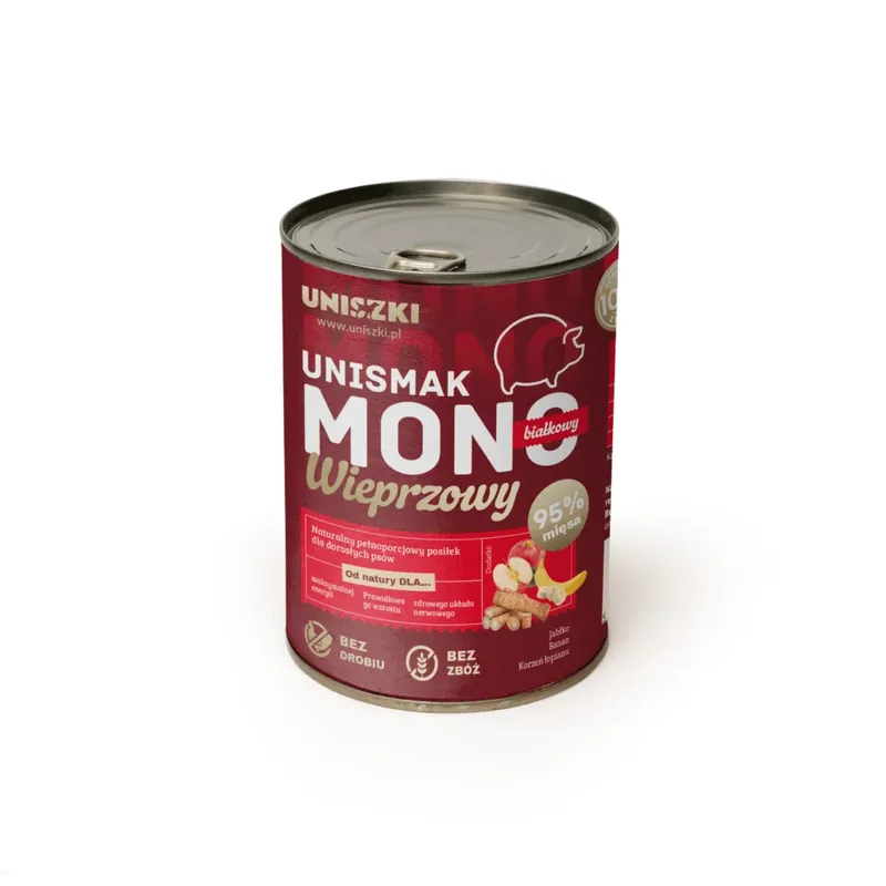 Dodaj do koszyka UNISZKI UNISMAK Mono wieprzowina – mokra karma 400 g