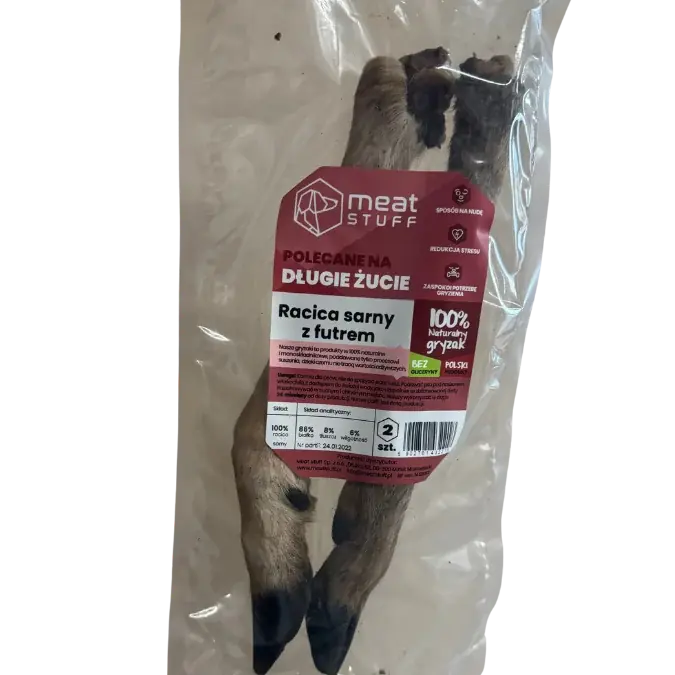 Promocja MEATSTUFF racica sarny z futrem 2 szt.
