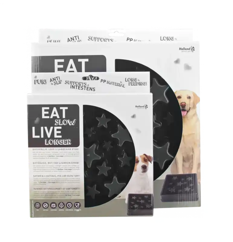 Rabat Eat Slow Live Longer STAR miska spowalniająca szara S
