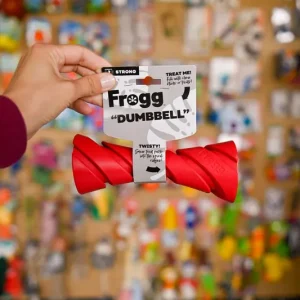 Frogg DUMBBELL zabawka na smaczki i pastę dla psa Do wyczerpania zapasów