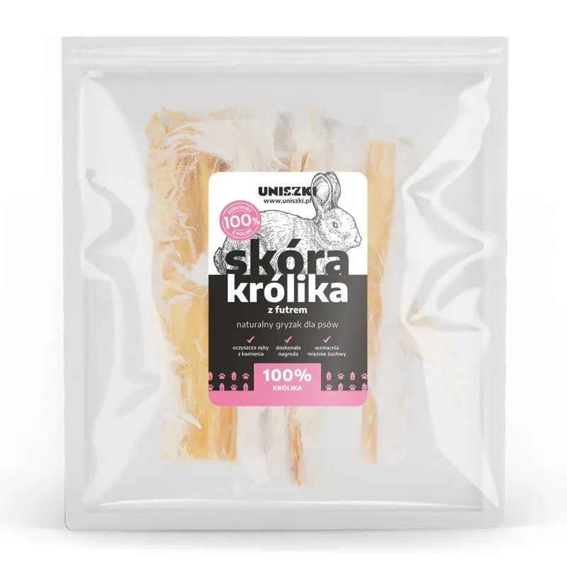 UNISZKI skóra królicza z futrem 100 g Zniżka
