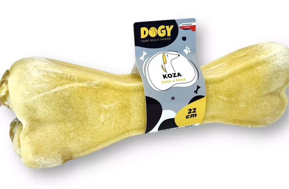 Szybka dostawa DOGY – kość z kozą 22 cm