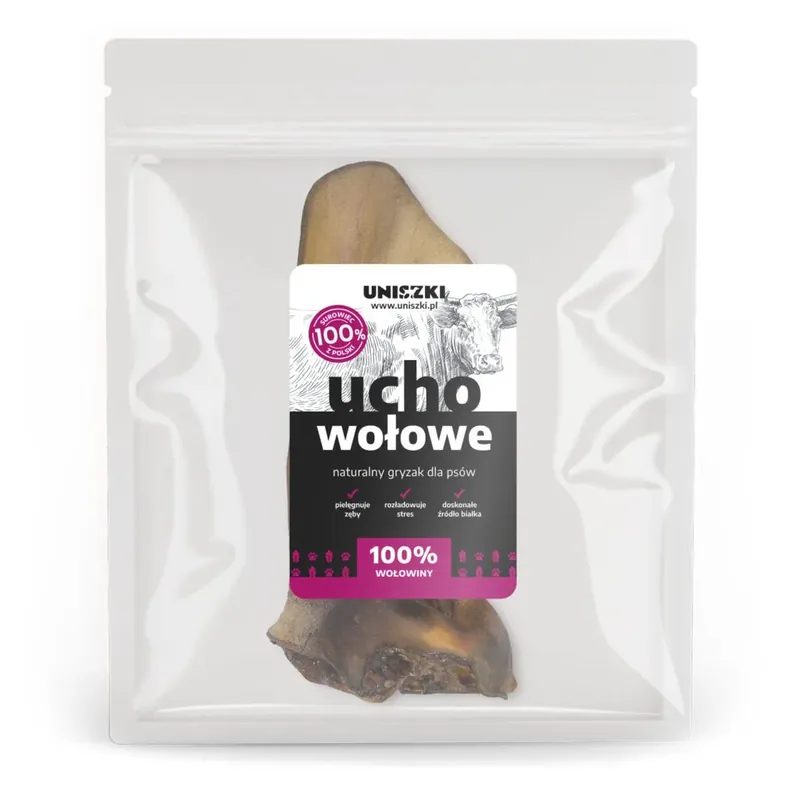 Oferta UNISZKI średnie ucho wołowe 10 szt.