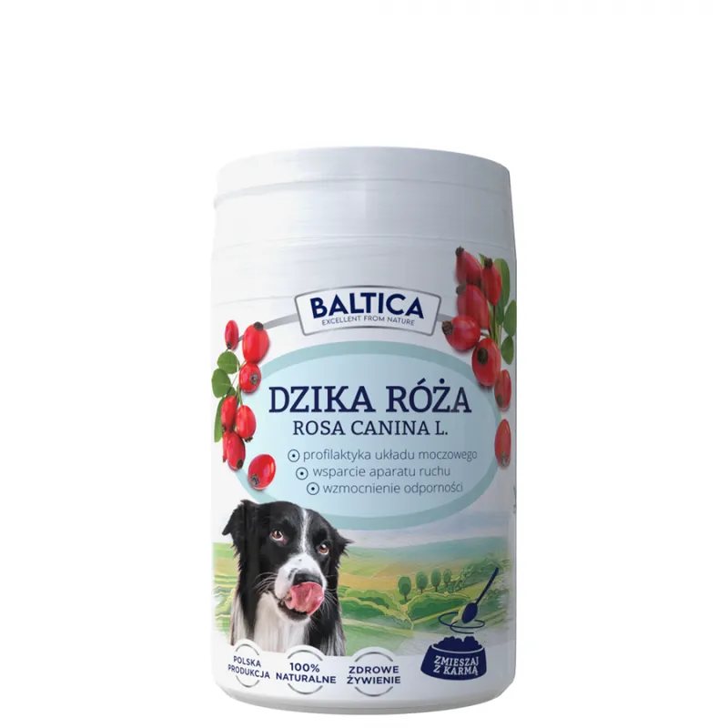 Nowy BALTICA Owoce dzikiej róży dla psa 150g