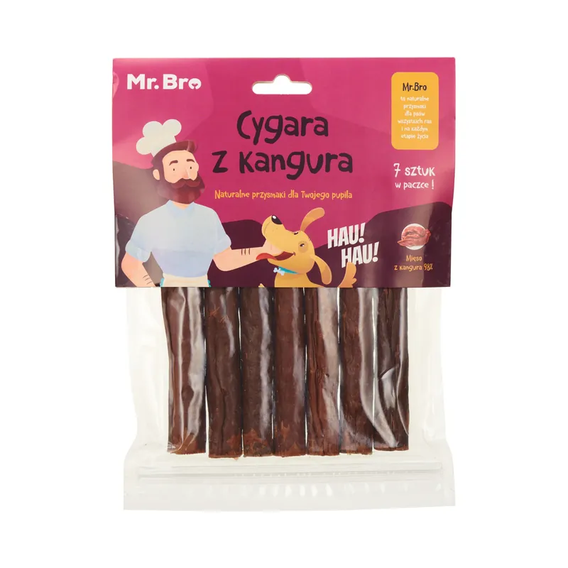 Mr. Bro Cygara Z kangura Przysmak Dla Psa 175g Hit cenowy
