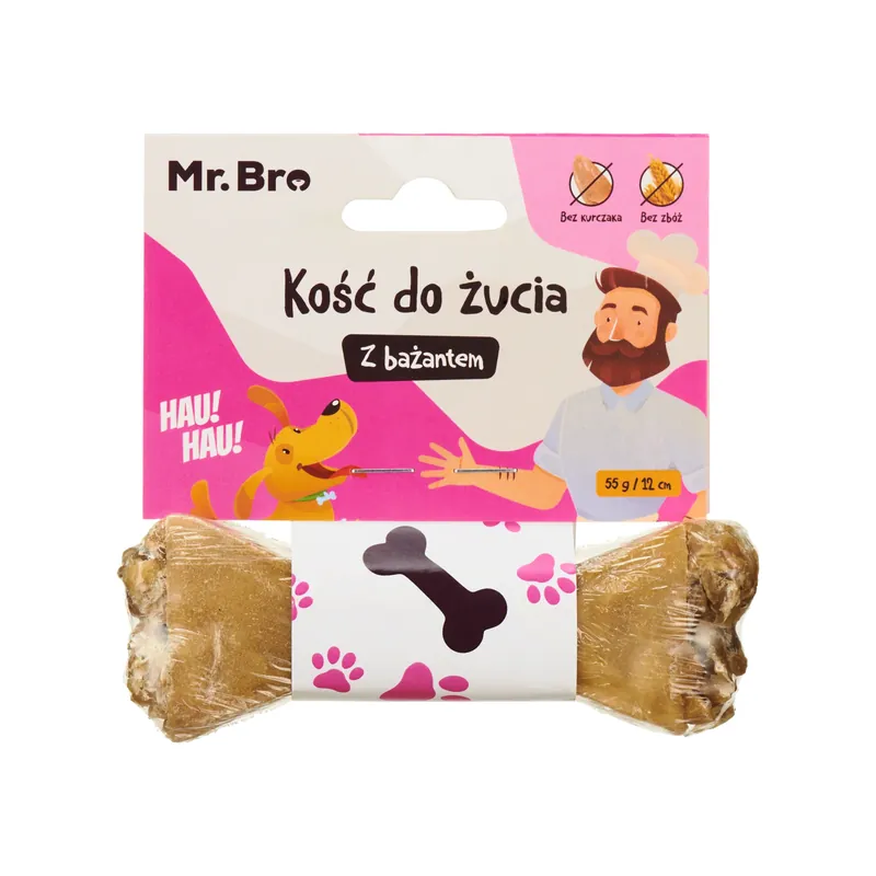 Wysoka jakość Mr. Bro Kość do żucia z bażantem i jagodami
