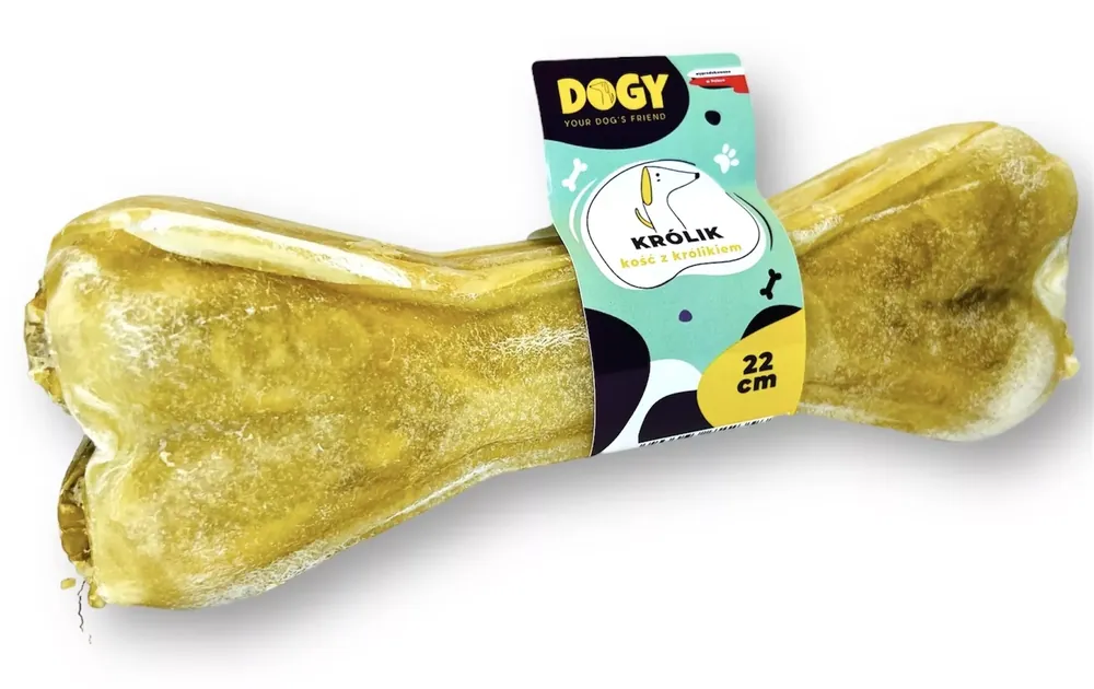 Najlepsza cena DOGY – Kość z królikiem i marchewką 17 cm