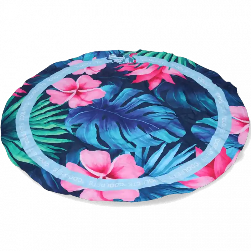 CoolPets PREMIUM okrągła Mata chłodząca Flower Oferta czasowa