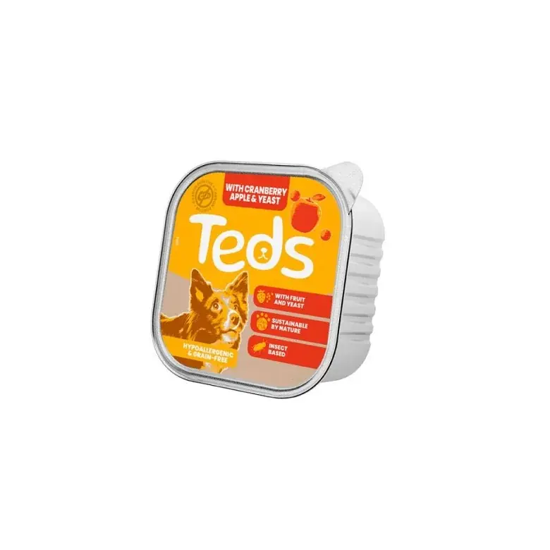 TEDS Insect Apple – karma mokra z owadów, jabłkami i żurawiną (150g) Nowość