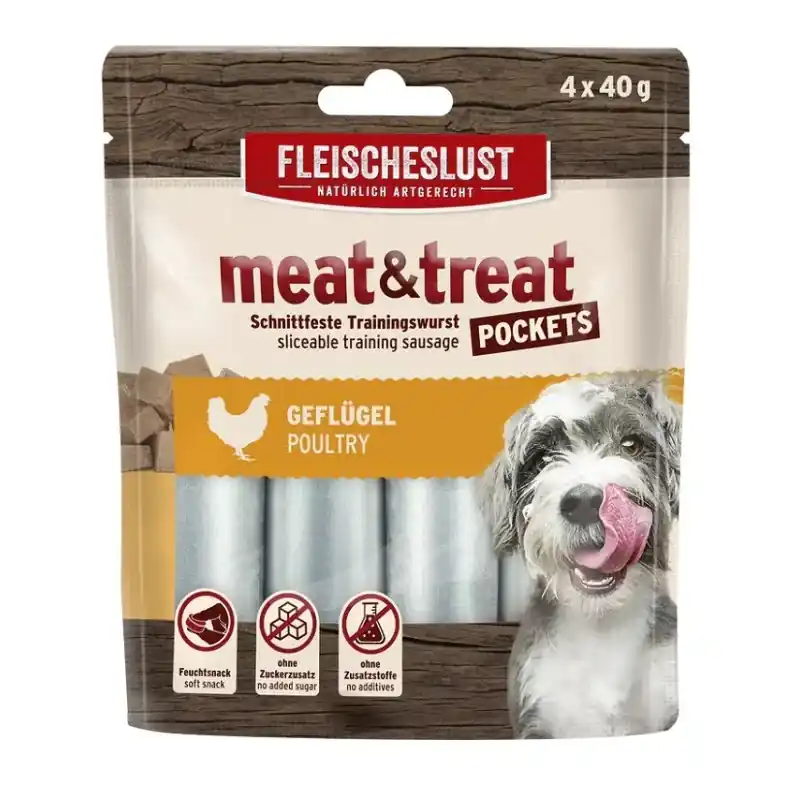 Dostępne od ręki MEATLOVE MEAT & TREAT 2.0 POULTRY 4X40G – nowy skład