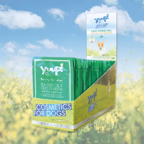 Ostatnia szansa Yuup! Tea Tree and Neem Oil Wipes – chusteczki odstraszające insekty, owady i pasożyty 1szt.