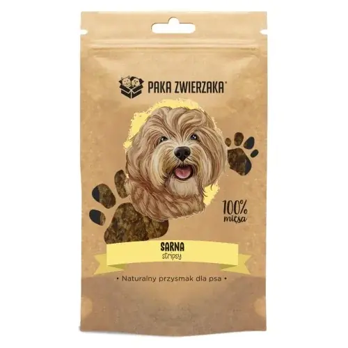 Cena promocyjna PAKA ZWIERZAKA Przysmak stripsy sarna 100% (70g)