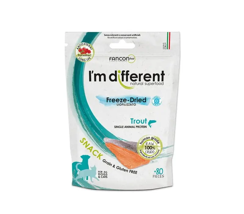 I’M DIFFERENT Liofilizowana przekąska – pstrąg Najlepsza cena