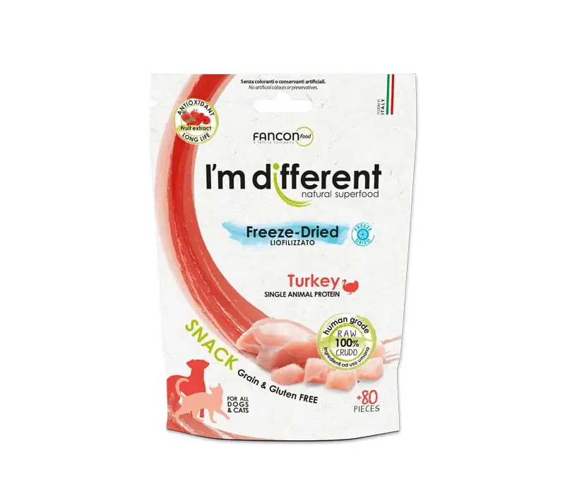 Hit sprzedaży I’M DIFFERENT Liofilizowana przekąska – indyk