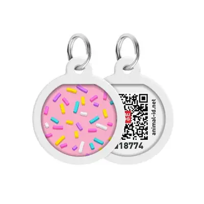 Cena promocyjna WAUDOG SMART ID METALOWA ZAWIESZKA ADRESÓWKA DLA ZWIERZĄT Z QR-PASZPORTEM MARSHMELLOW 25 mm