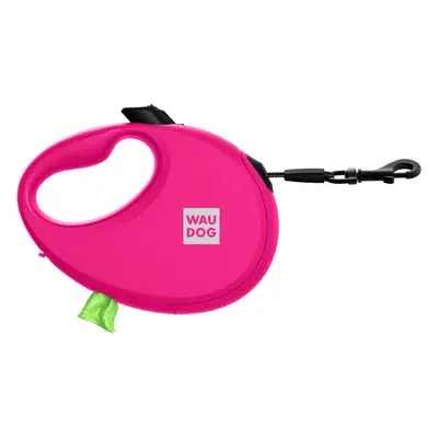 Bezpieczne zakupy WAUDOG R-LEASH SMYCZ AUTOMATYCZNA DLA PSÓW Z POJEMNIKIEM różowa 5m do 20 kg M