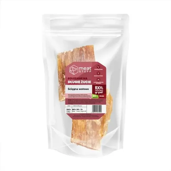 MEATSTUFF Ścięgna wołowe 150 g doypack Hit cenowy