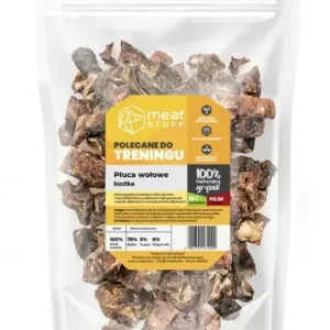 MEATSTUFF PŁUCA WOŁOWE KOSTKA – treningówki dla psa 250 g Popularny