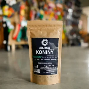 Pan Zwierz Naturalne suszone smaczki z koniny 25g Wysoka jakość