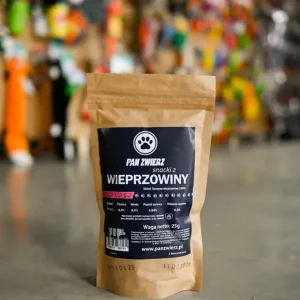 Pan Zwierz Naturalne suszone smaczki z wieprzowiny 25g Popularny