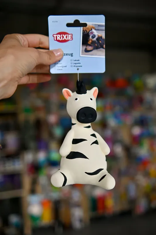 Dodaj do koszyka Trixie Zebra, zabawka dla psa lateks 15 cm z dźwiękiem