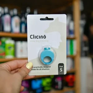 Ostatnie sztuki CLICINO clicker ring Caribbean – błekitny kliker na palec S-XL