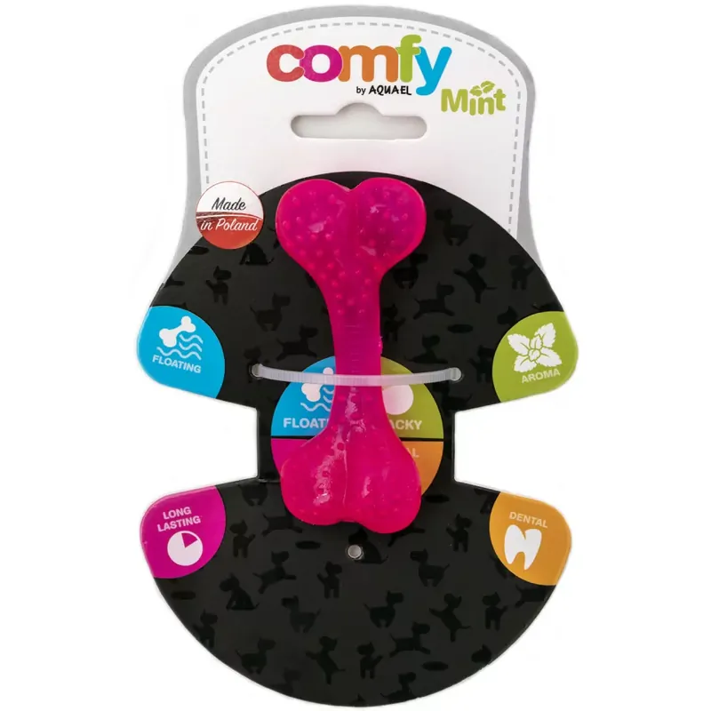 COMFY – zabawka kość dental zapachowa różowa 8,5 cm Bestseller