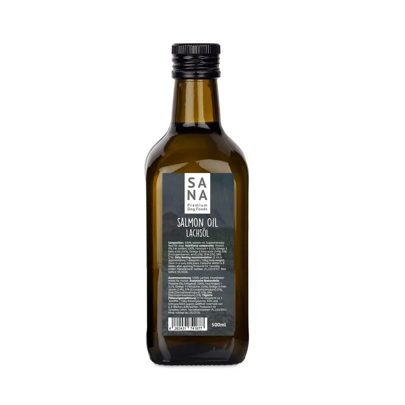 Hit cenowy SANADOG Lachsöl olej z łososia – 500 ml