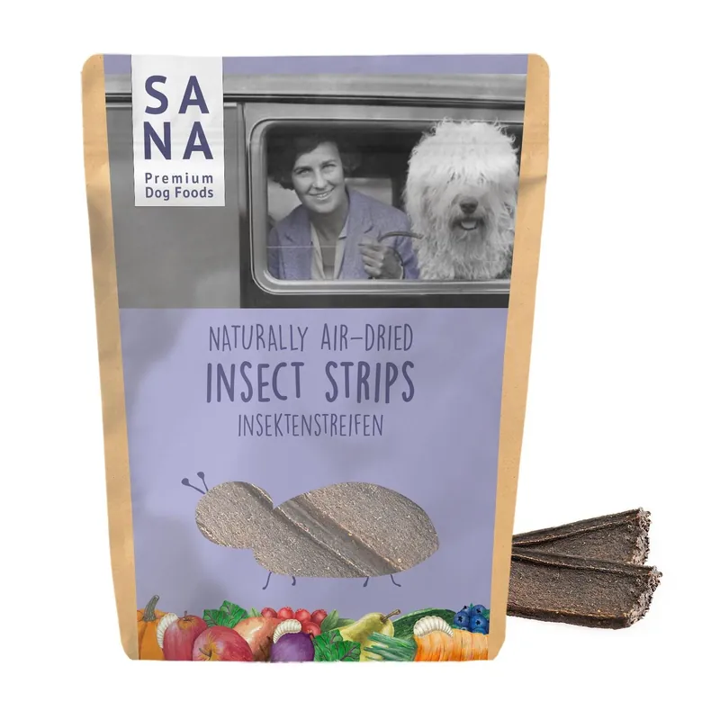 SANADOG Insect Strips with Glucosamine (100g) – paski z owadów z glukozaminą Szybka dostawa
