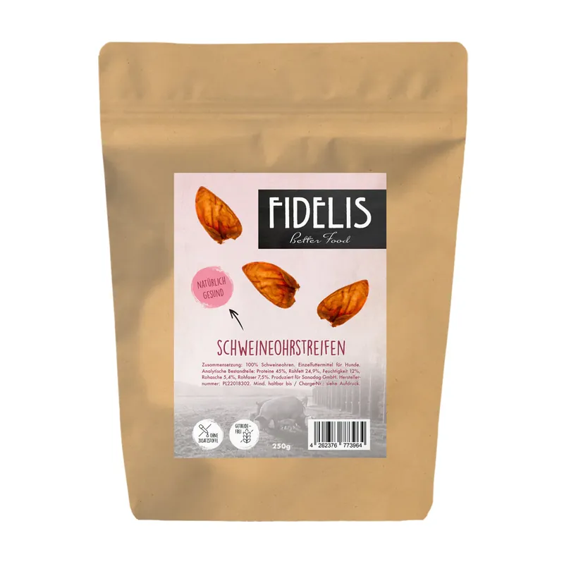 Bestseller FIDELIS Schweineohren – ucho wieprzowe 20 sztuk