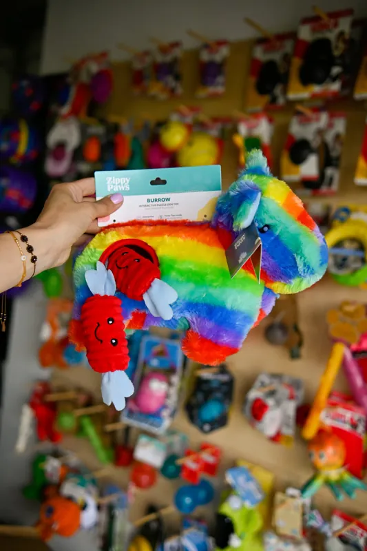 Premium Zippy Paws Burrow – Pinata tęczowa lama ZP905