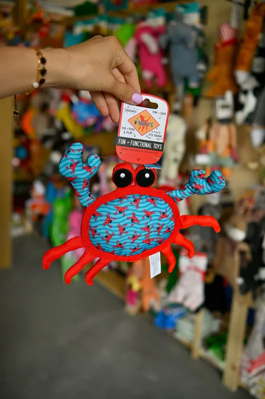 The Worthy Dog – Crab Toy mały krab z podwójnym szwem Bestseller