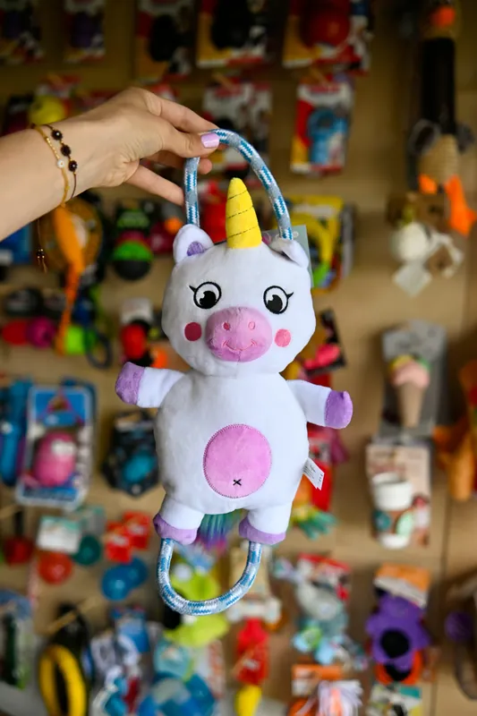 Wyprzedaż Hugsmart Fairytale Story – Unicorn jednorożec szarpak z linami
