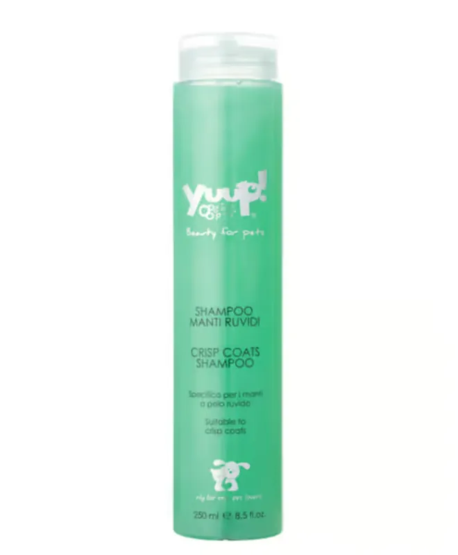 Yuup! Home Crisp Coat Shampoo 250ml – szampon dla ras z twardym i szorstkim włosem, dla psa i kota Dostępne od ręki