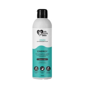 We Love Bark ENERGY Tropical Fruits Prebiotyczny szampon dla psów, który energetyzuje całą sierść i zmniejsza linienie 250ml Oferta limitowana