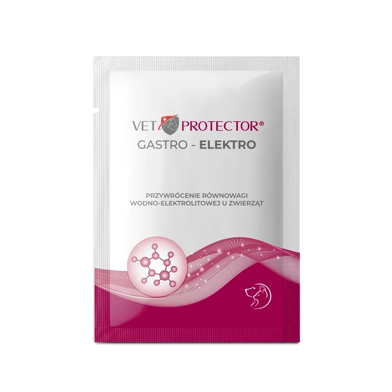 Premium Vet Protector Gastro – Elektro – preparat stabilizujący równowagę wodno-elektrolitową w proszku 3 g