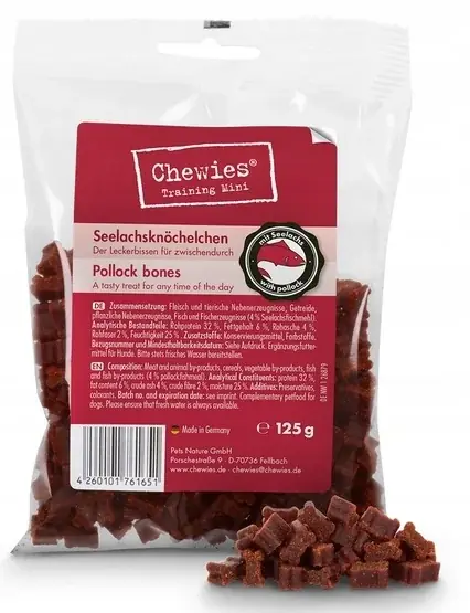 Wyprzedaż Chewies Goodies (Training) Kosteczki Mini Łosoś 125 g