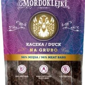 Bezpieczna płatność TRZYPSY MORDOKLEJKI NA GRUBO Z KACZKI 80G