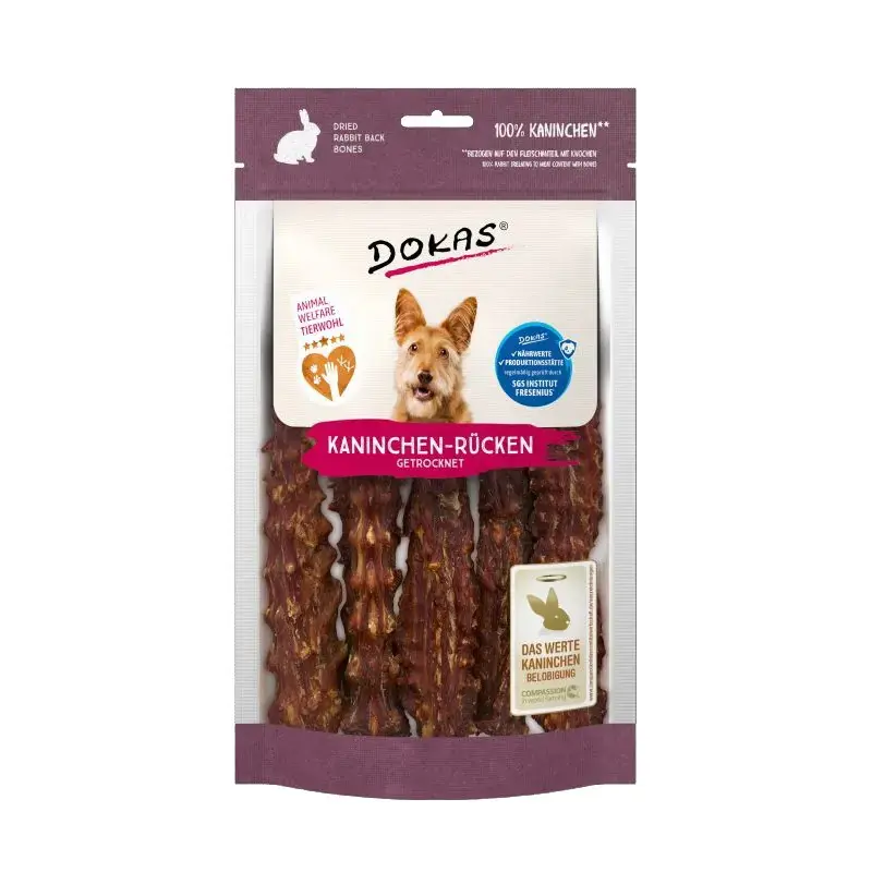 DOKAS 120g comber z królika – gryzak dla psa Łatwy zwrot