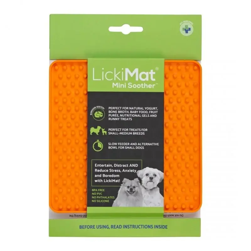 Mata LickiMat MINI Soother™ pomarańczowy Super okazja