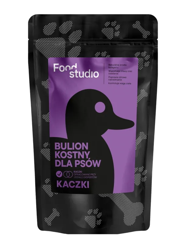 Sprawdź teraz Food Studio Chefs BULION KOSTNY dla psów KACZKA 230ml