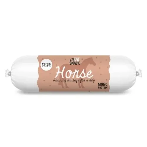 PAKA ZWIERZAKA Kiełbaska treningowa PEPE Horse (konina) 200g Bezpieczne zakupy