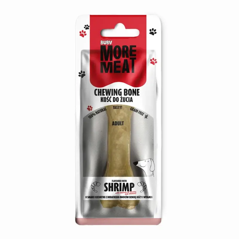 BUBA MORE MEAT kość twarda wołowa z dodatkiem krewetki 17CM Taniej