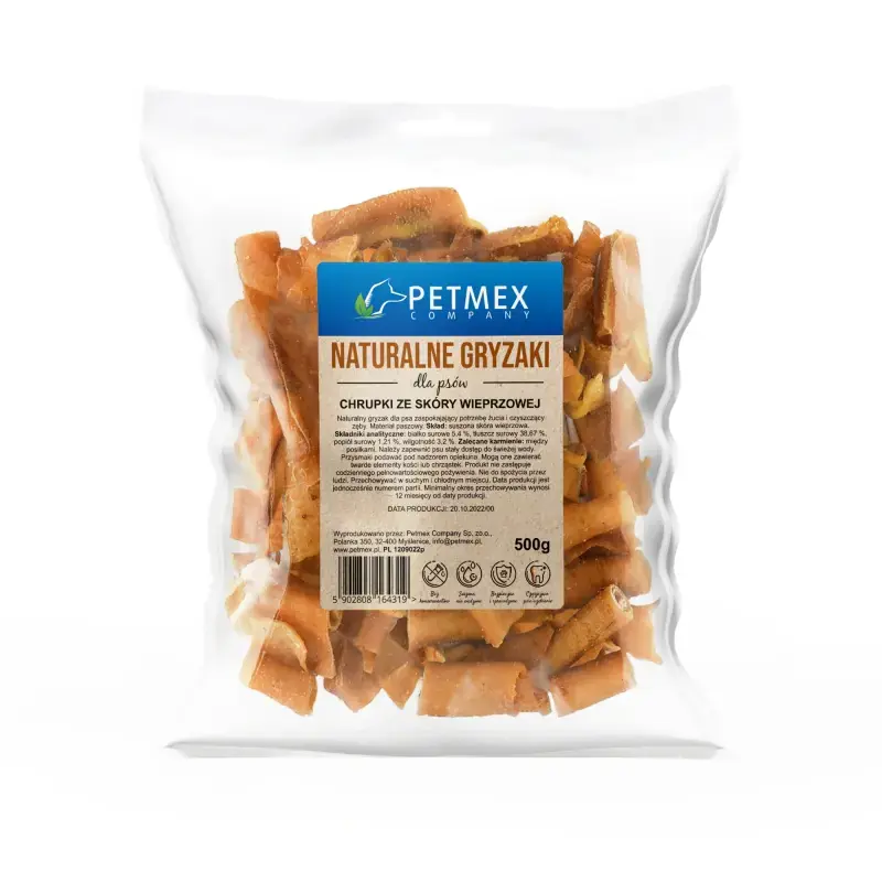 Sprawdź teraz PETMEX – chrupki ze skóry wieprzowej 500 g