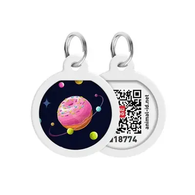 WAUDOG SMART ID METALOWA ZAWIESZKA ADRESÓWKA Z QR-PASZPORTEM Uniwersum pączków 25 mm Promocja